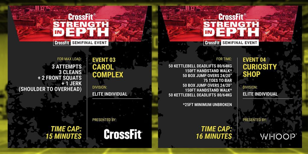 CROSSFIT SEMIFINALS: RESUMEN DE STRENGTH IN DEPTH 2022