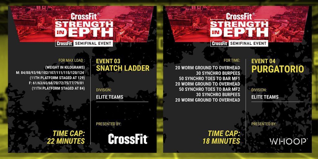 CROSSFIT SEMIFINALS: RESUMEN DE STRENGTH IN DEPTH 2022